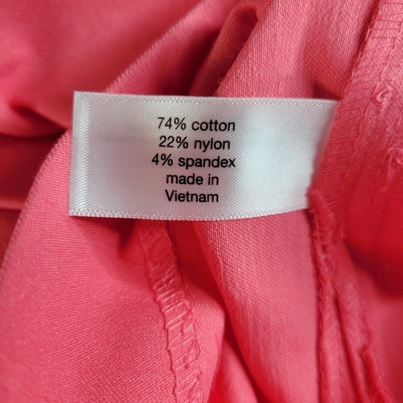 Lane Bryant Capri Pants Size 16 38X23 Pink Pockets Belt Loops The 4 Season New - Picture 5 of 11